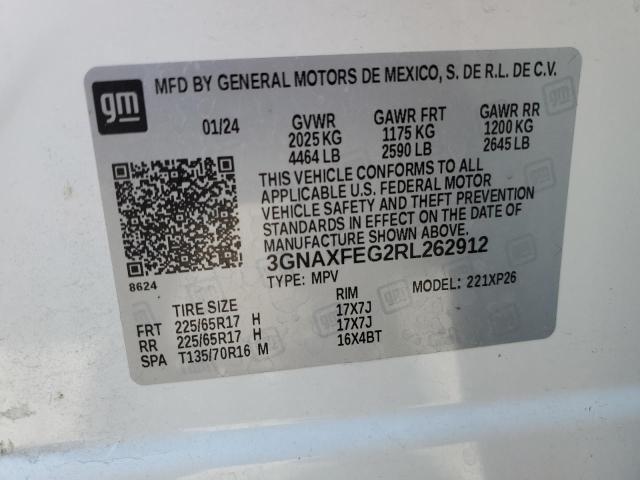 2024 CHEVROLET EQUINOX 3GNAXFEG2RL262912