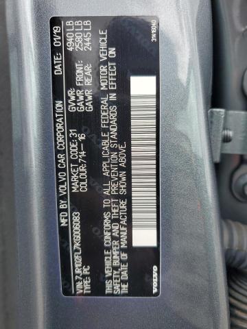 2019 VOLVO S60 T5 INS 7JR102FL7KG006083