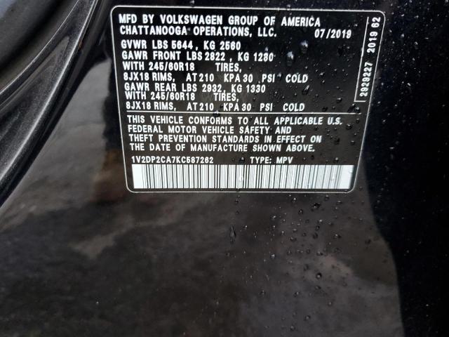 2019 VOLKSWAGEN ATLAS SE - 1V2DP2CA7KC587262