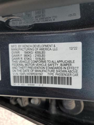 2023 HONDA CIVIC - 19XFL1H78PE001567