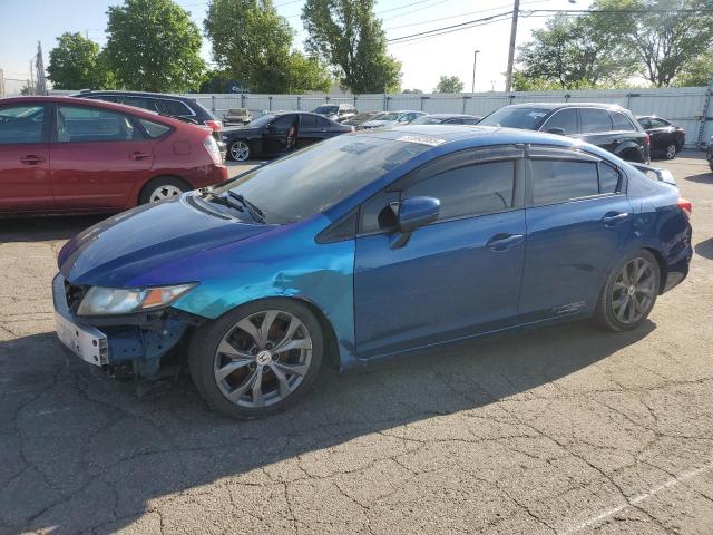 HONDA CIVIC SI 2015 blue sedan 4d gas 2HGFB6E53FH704873 photo #1