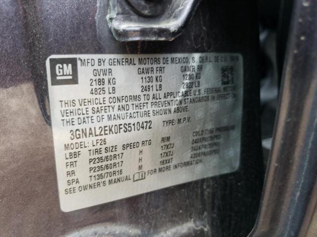 2015 CHEVROLET CAPTIVA LS 3GNAL2EK0FS510472