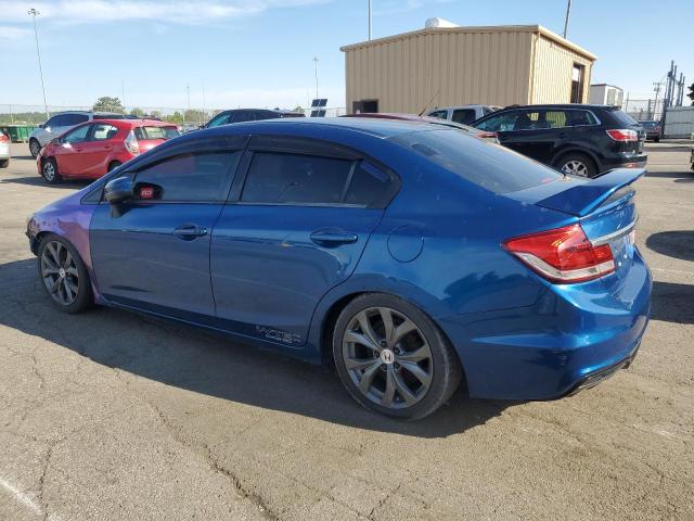 HONDA CIVIC SI 2015 blue sedan 4d gas 2HGFB6E53FH704873 photo #3