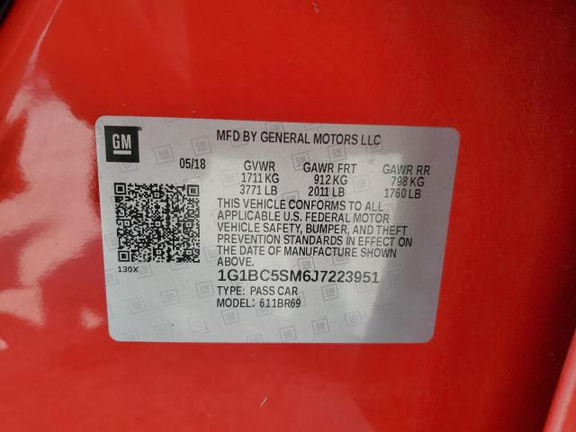 2018 CHEVROLET CRUZE LS - 1G1BC5SM6J7223951