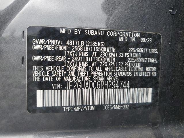 2024 SUBARU ASCENT TOU JF2GUADC6RH294744