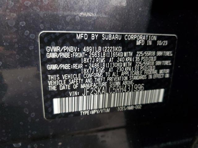 2024 SUBARU FORESTER L - JF2SKALC5RH431996
