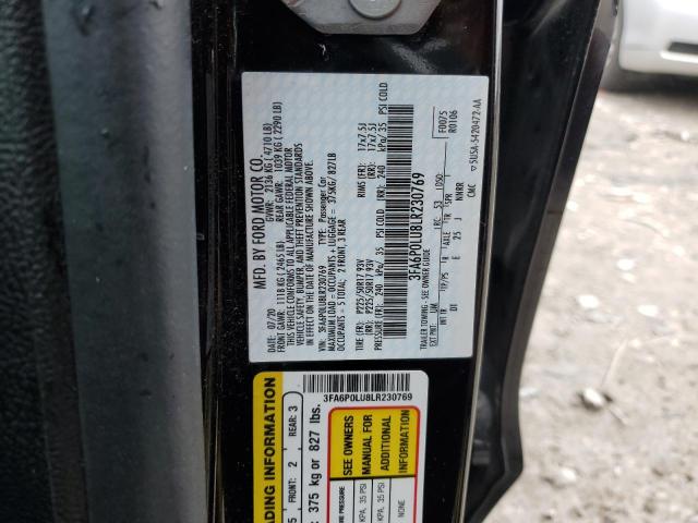 2020 FORD FUSION SE - 3FA6P0LU8LR230769