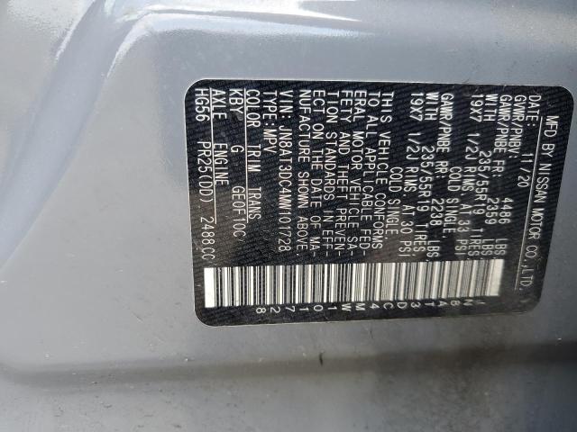 2021 NISSAN ROGUE PLAT JN8AT3DC4MW101728