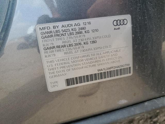 2017 AUDI Q5 PREMIUM - WA1L2AFP2HA090799