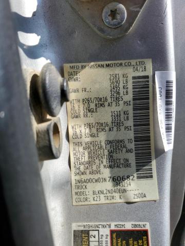 2018 NISSAN FRONTIER S - 1N6AD0CW0JN760682