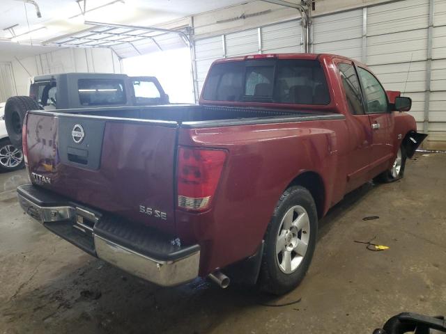 NISSAN TITAN XE 2004 maroon  gas 1N6AA06A84N590696 photo #4