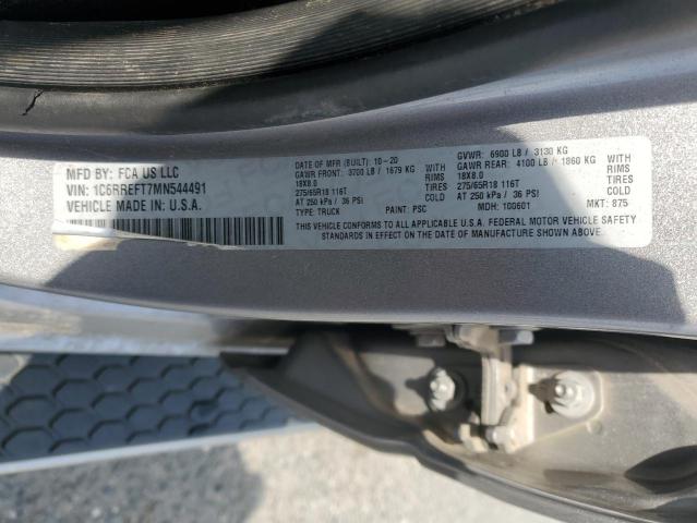 2021 RAM 1500 BIG H - 1C6RREFT7MN544491