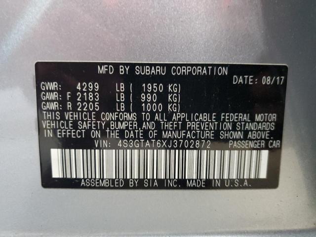 2018 SUBARU IMPREZA LI 4S3GTAT6XJ3702872