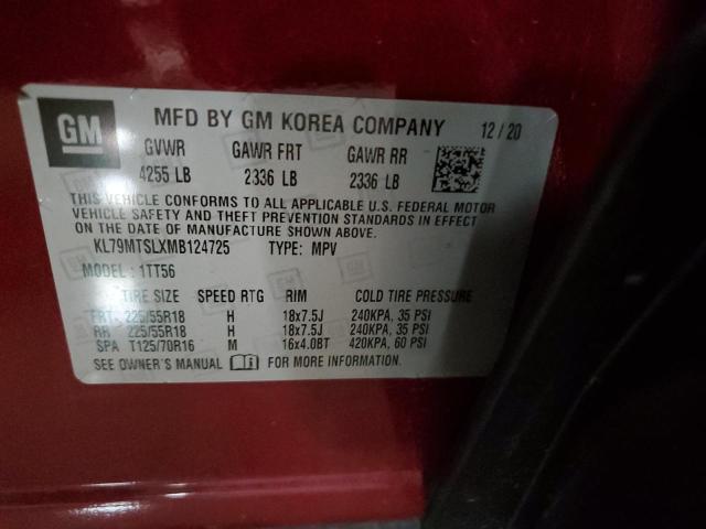 2021 CHEVROLET TRAILBLAZE KL79MTSLXMB124725