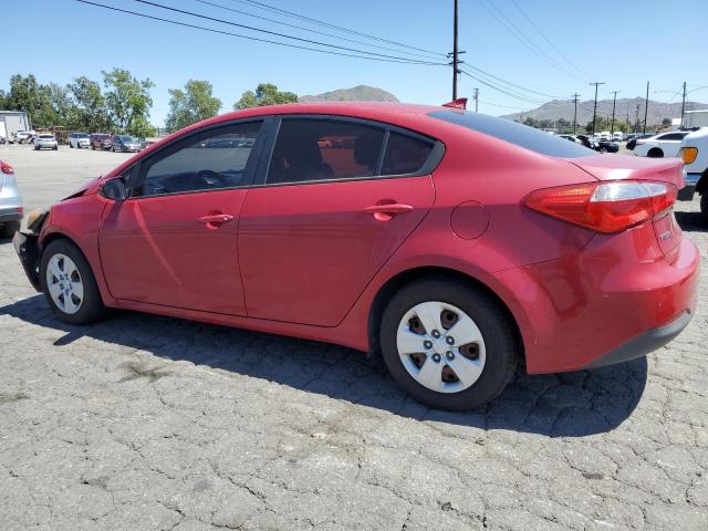 KIA FORTE LX 2014 red  gas KNAFK4A61E5055787 photo #3