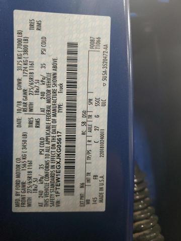 2018 FORD F150 SUPER - 1FTEW1EGXJKG05617