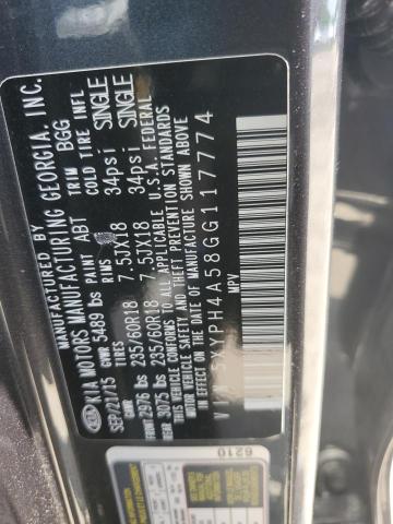2016 KIA SORENTO EX - 5XYPH4A58GG117774