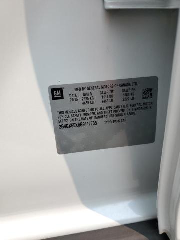2016 BUICK REGAL 2G4GK5EX6G9117735