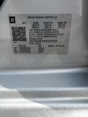 2018 GMC SIERRA K25 - 1GT12UEY4JF127515