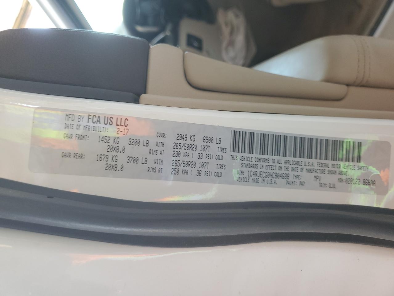 JEEP GRAND CHEROKEE OVERLAND