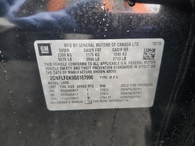 2016 CHEVROLET EQUINOX LT - 2GNFLFEK9G6167996