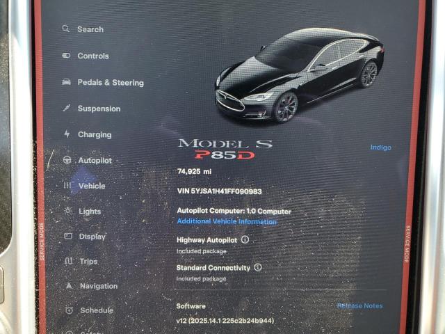 2015 TESLA MODEL S P8 5YJSA1H41FF090983
