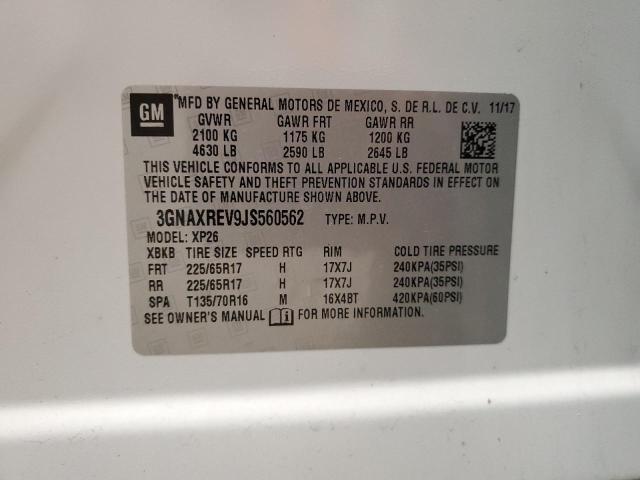 2018 CHEVROLET EQUINOX LS - 3GNAXREV9JS560562