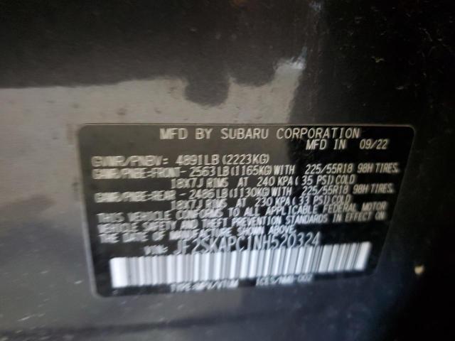 2022 SUBARU FORESTER L JF2SKAPC1NH520324