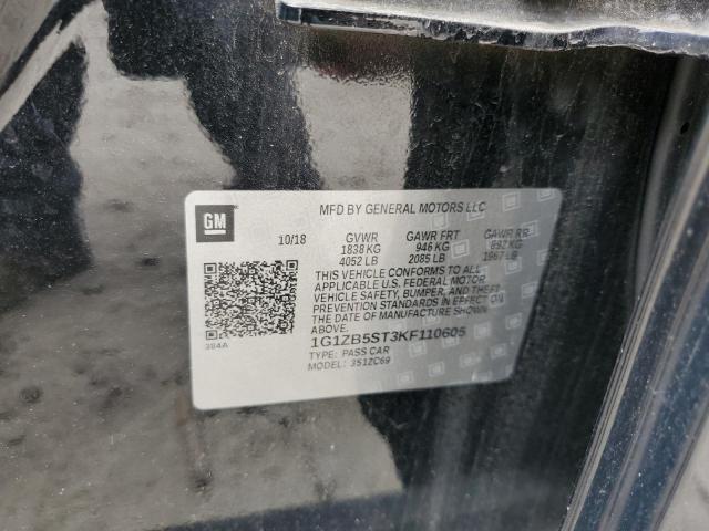 2019 CHEVROLET MALIBU LS 1G1ZB5ST3KF110605