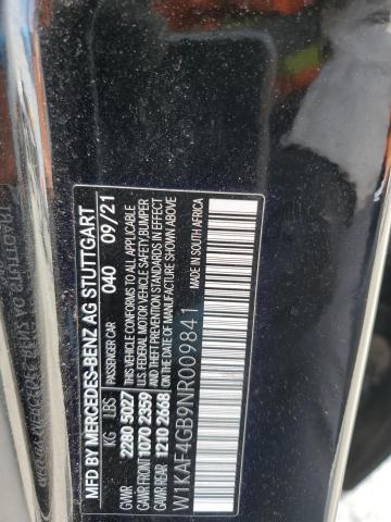 2022 MERCEDES-BENZ C 300 W1KAF4GB9NR009841