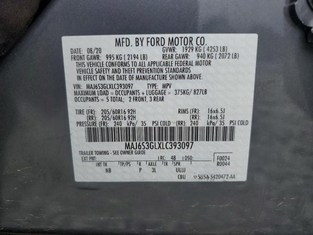 2020 FORD ECOSPORT S - MAJ6S3GLXLC393097