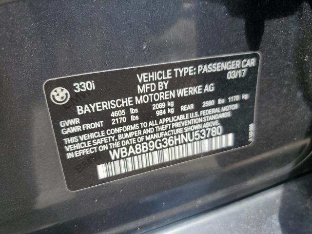 2017 BMW 330 I - WBA8B9G36HNU53780