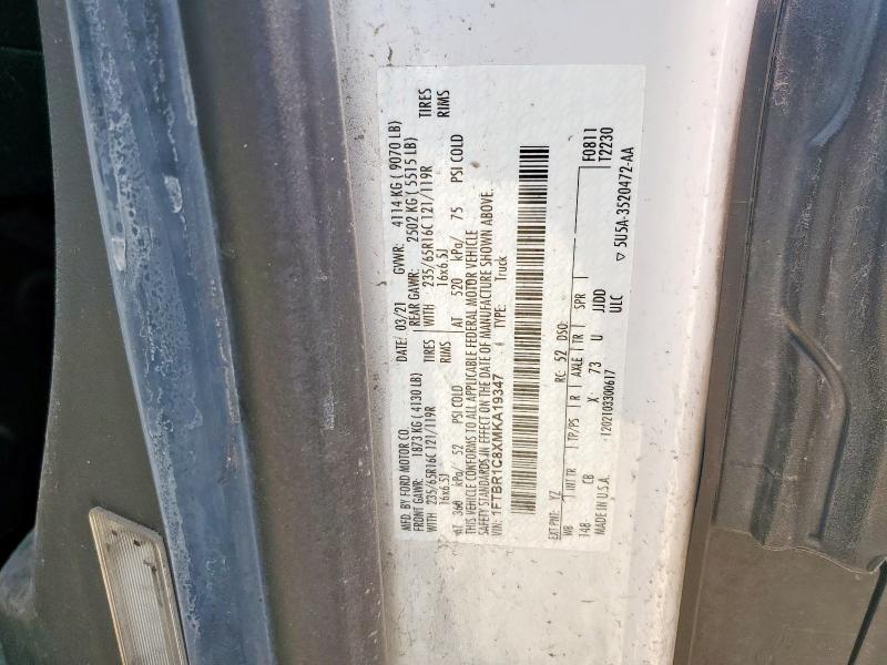 2021 FORD TRANSIT T- 1FTBR1C8XMKA19347