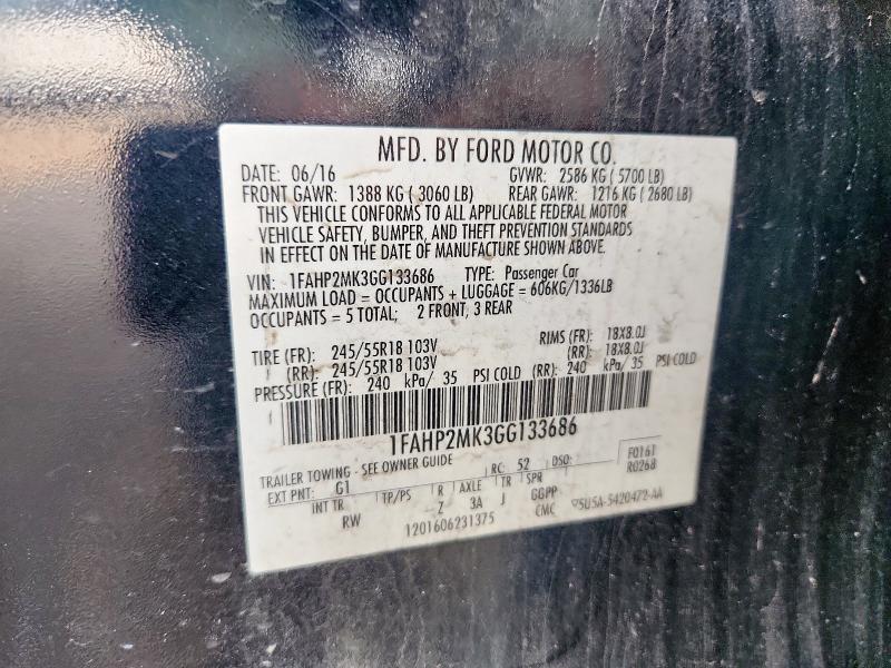 2016 FORD TAURUS POL 1FAHP2MK3GG133686