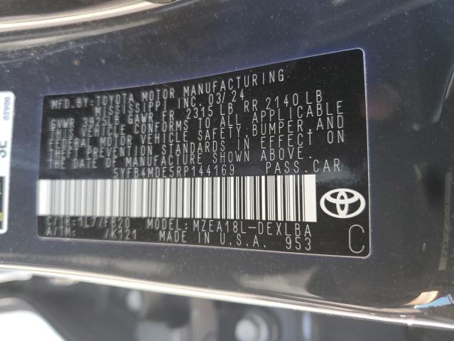 2024 TOYOTA COROLLA LE - 5YFB4MDE5RP144169