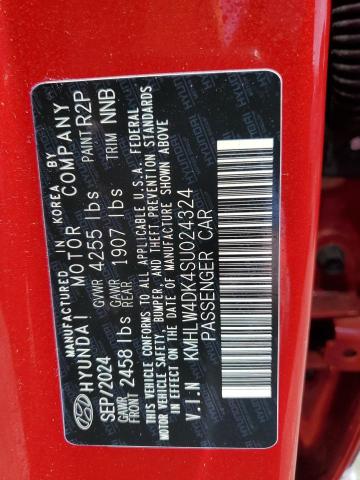 2025 HYUNDAI ELANTRA N KMHLW4DK4SU024324