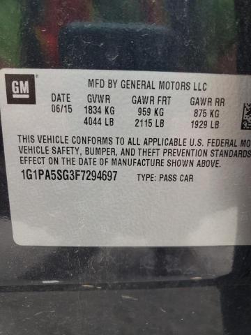2015 CHEVROLET CRUZE LS - 1G1PA5SG3F7294697
