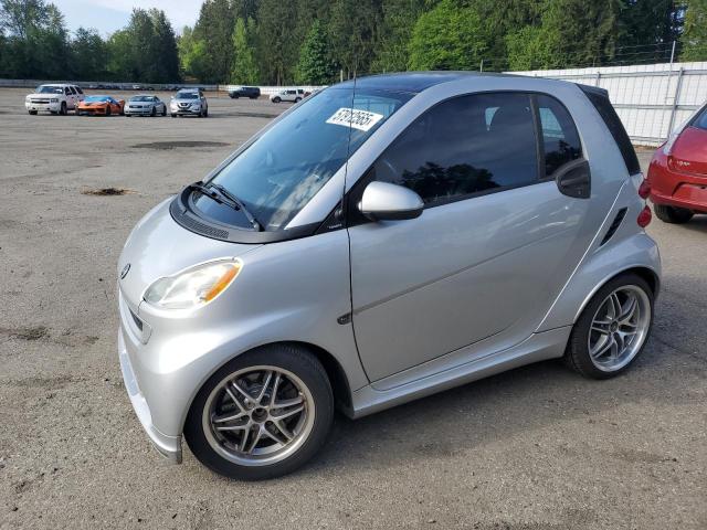 SMART FORTWO PUR 2009 silver coupe gas WMEEJ31X89K276221 photo #1