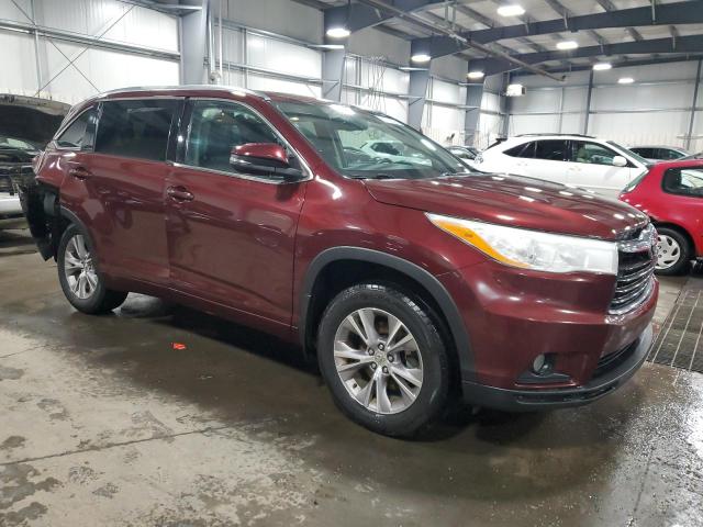 Vin: 5tdjkrfh4es007652, lot: 57761295, toyota highlander xle 20144