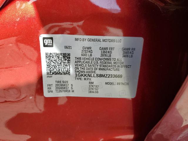 2021 GMC ACADIA AT4 1GKKNLLS8MZ233669