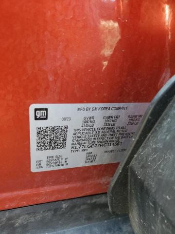 2024 CHEVROLET TRAX 1RS KL77LGE27RC114563