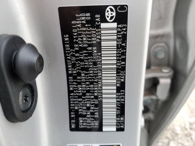 2022 TOYOTA COROLLA LE - 5YFEPMAE9NP382674