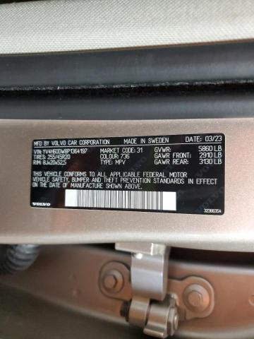 2023 VOLVO XC60 PLUS YV4H60DW8P1364197