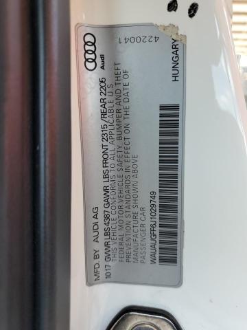 2018 AUDI A3 PREMIUM WAUAUGFF6J1029749