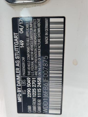 2018 MERCEDES-BENZ E 400 WDD1J6FB6JF007875