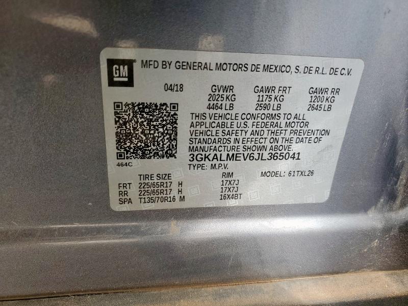 2018 GMC TERRAIN SL 3GKALMEV6JL365041