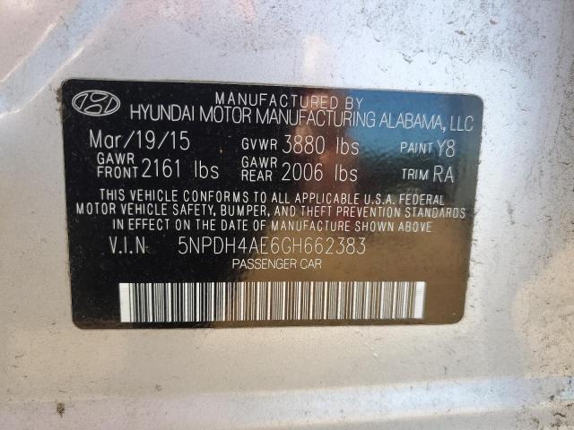 2016 HYUNDAI ELANTRA SE - 5NPDH4AE6GH662383