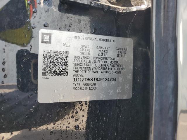 2018 CHEVROLET MALIBU LT - 1G1ZD5ST8JF124704