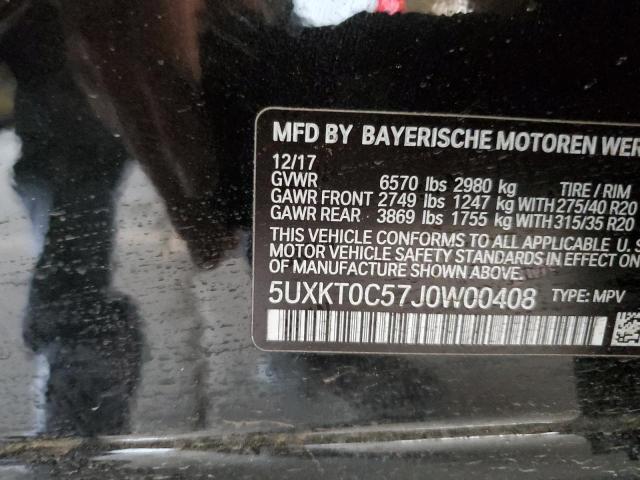 2018 BMW X5 XDR40E - 5UXKT0C57J0W00408