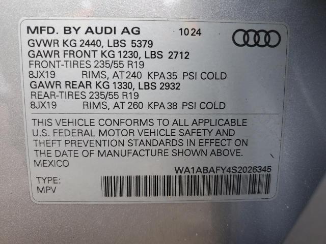 2025 AUDI Q5 PREMIUM - WA1ABAFY4S2026345